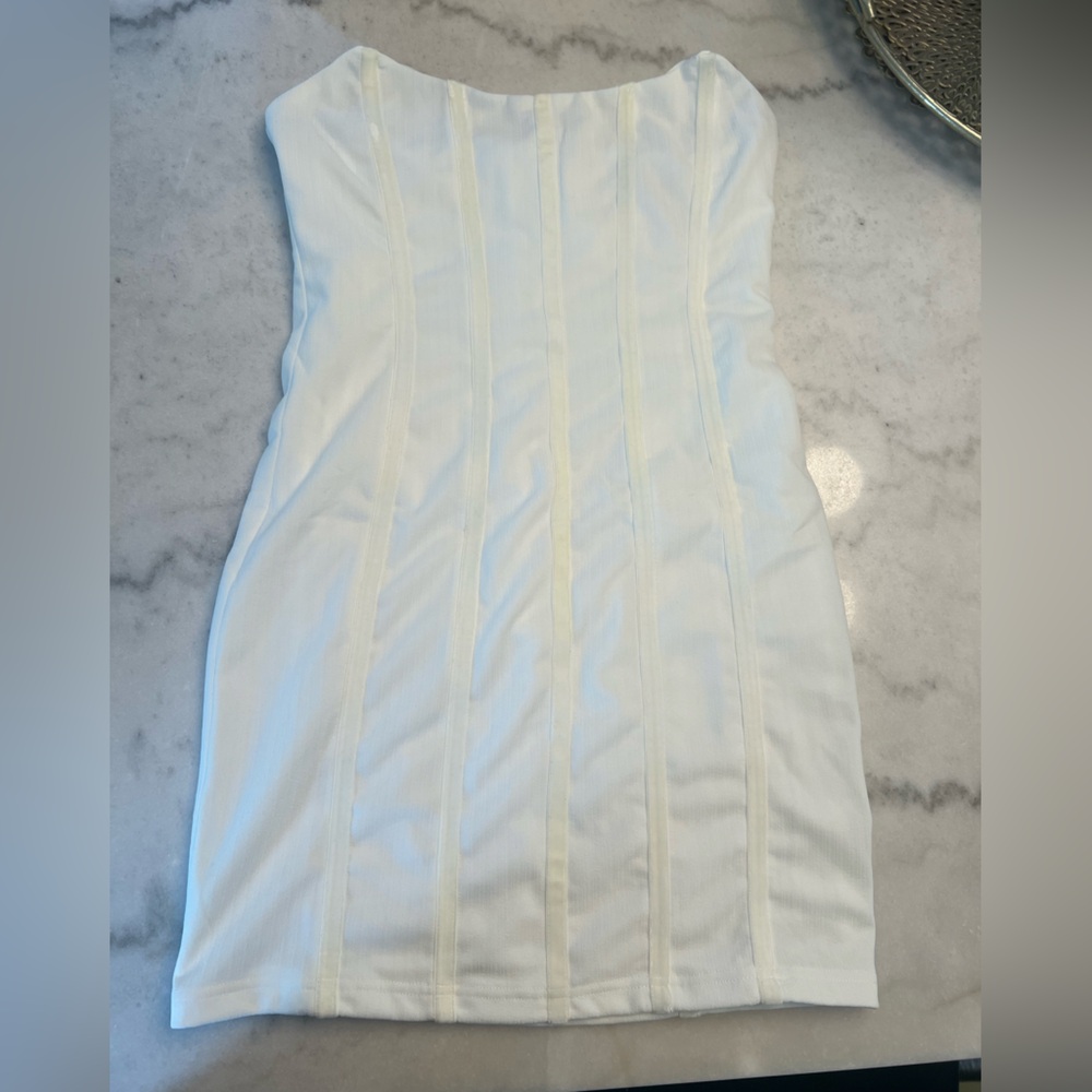 PRINCESS POLLY White Strapless Dress